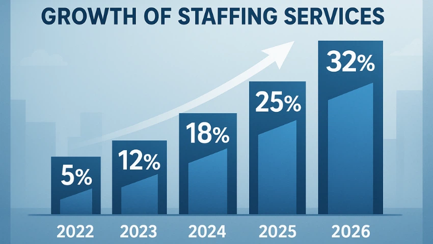 Growth of staffing services till 2026
